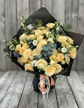 Букет цветов из:  Розы и Лизиантусы в Большие Колпаны