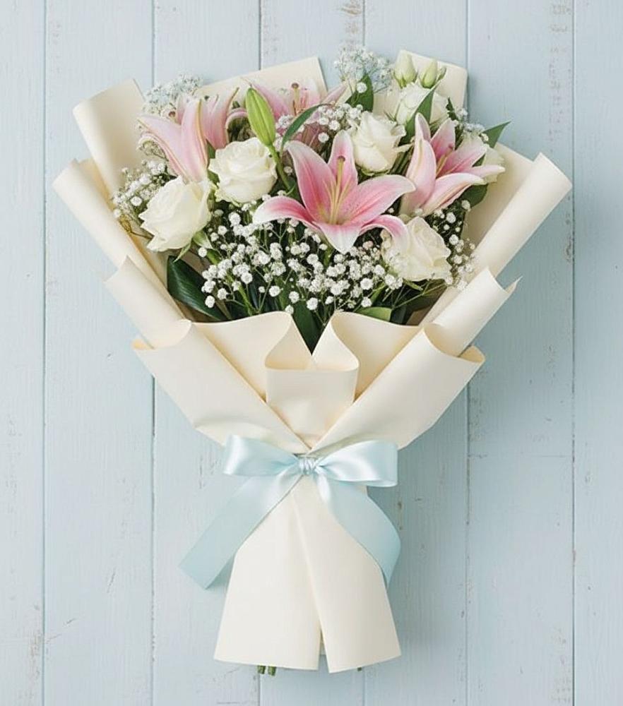 Букет цветов из: Лилии в Большие Колпаны