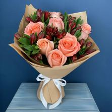 Букет цветов из:  Розы и Альстромерии в Большие Колпаны