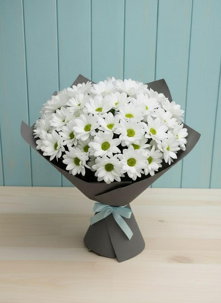 Букет цветов из: Хризантемы в Большие Колпаны