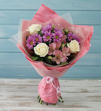 Букет цветов из:  Герберы #REPLACE_PRED# Большие Колпаны