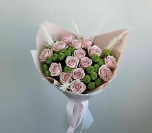 Букет цветов из:  Розы и Хризантемы в Большие Колпаны