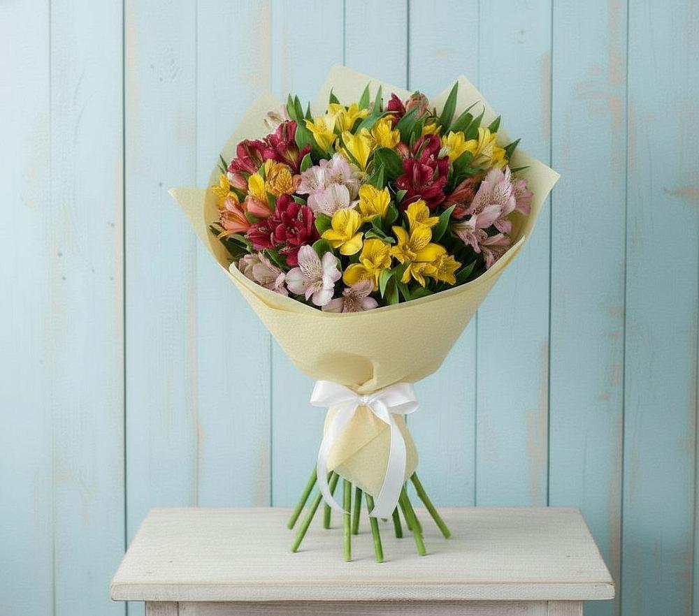 Букет цветов из: Альстромерии в Большие Колпаны