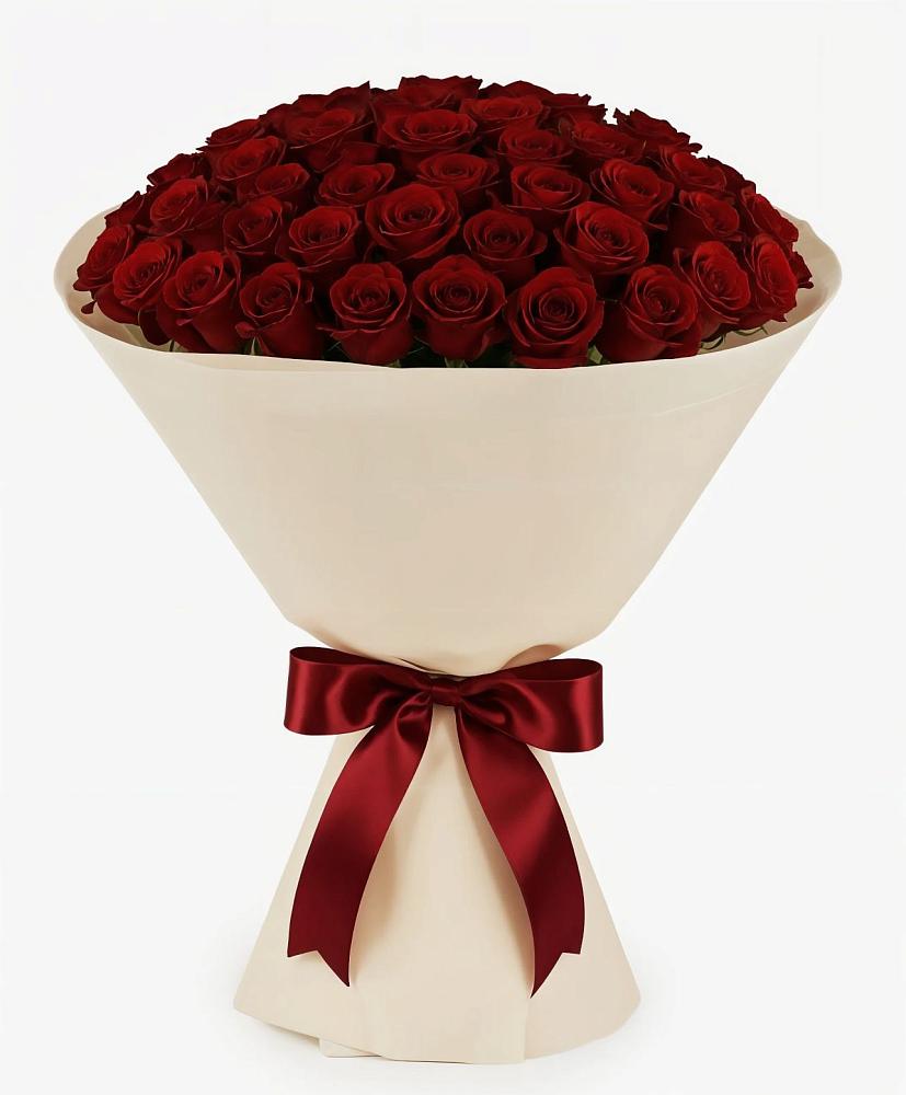 Букет 101 Бордовая роза Блэк Бакарра в Большие Колпаны