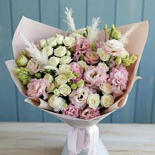 Букет цветов из:  Альстромерии и Розы в Большие Колпаны